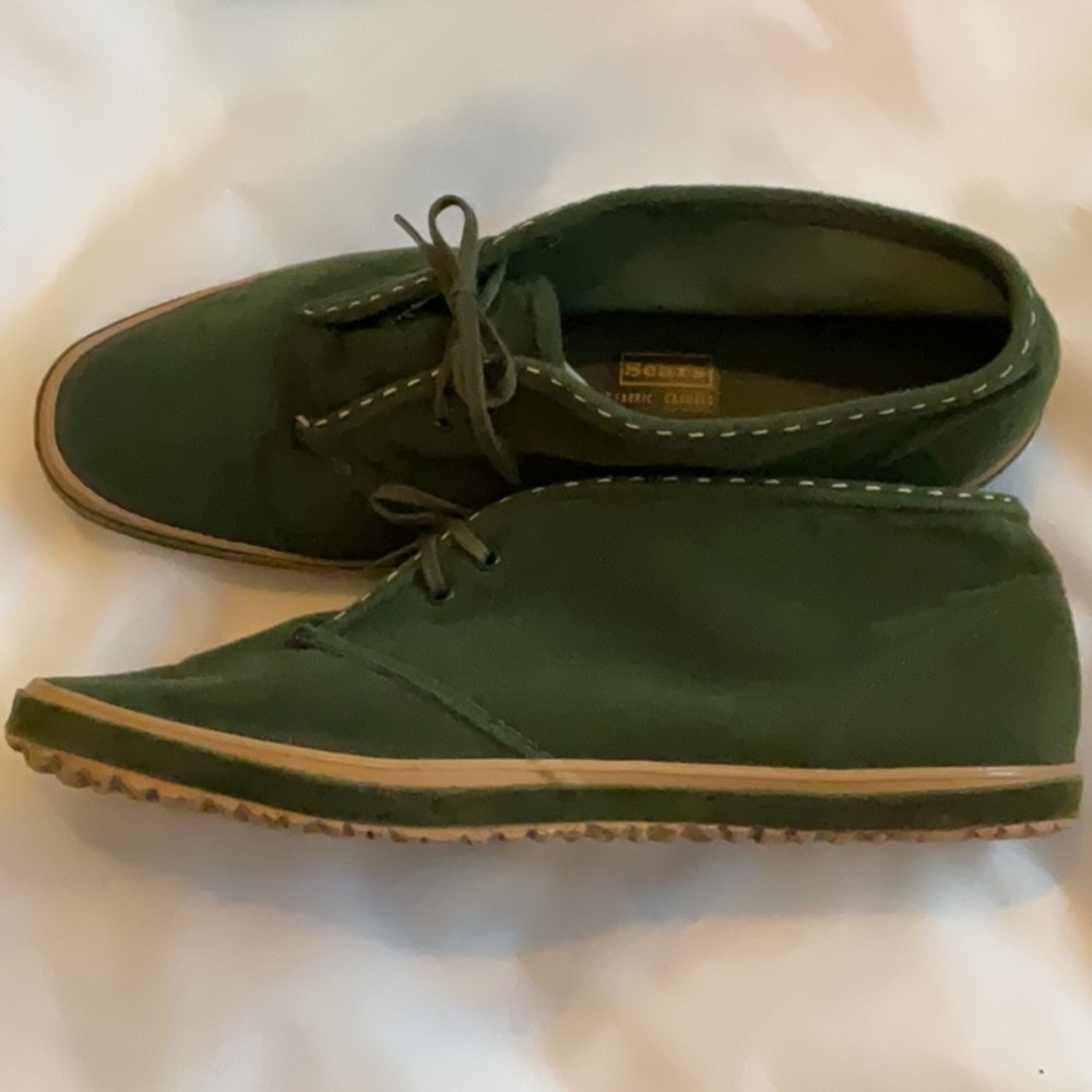 Vintage Green Booties